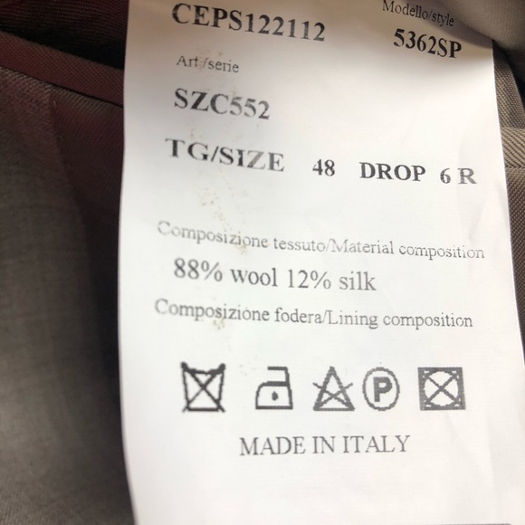 Ermenegildo Zegna for saks fifth avenue black label beige suit size US48 - Picture 4 of 9